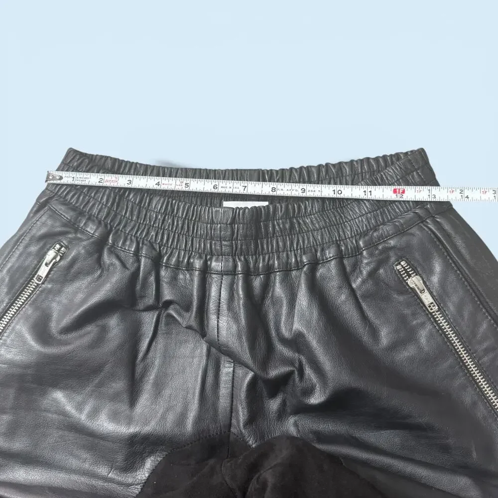 OAK Surface to Air BMX Leather Shorts Black Lamb Nappa Moto Drop Crotch Size S